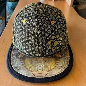 Limited Edition, Laser Guided Visions/Grassroots California Hat. Gold Lion.
